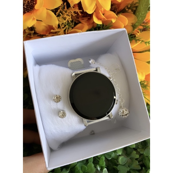 Conjunto Relógio Digital Elegancy - Relógio Brinco Pulseira e Caixa