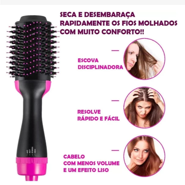 Escova Secadora Multifuncional 3 em 1