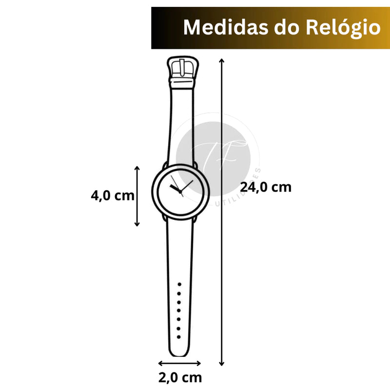 Kit Relógio Led Feminino + Pulseira Colar E Brincos